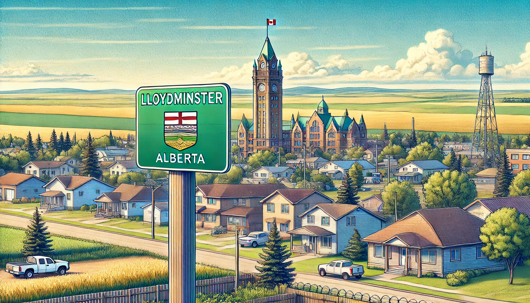 Lloydminster skyline